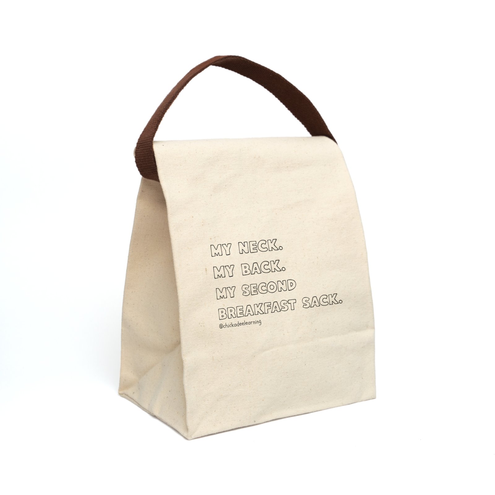 Canvas Lunch Bag With Strap - Image 2