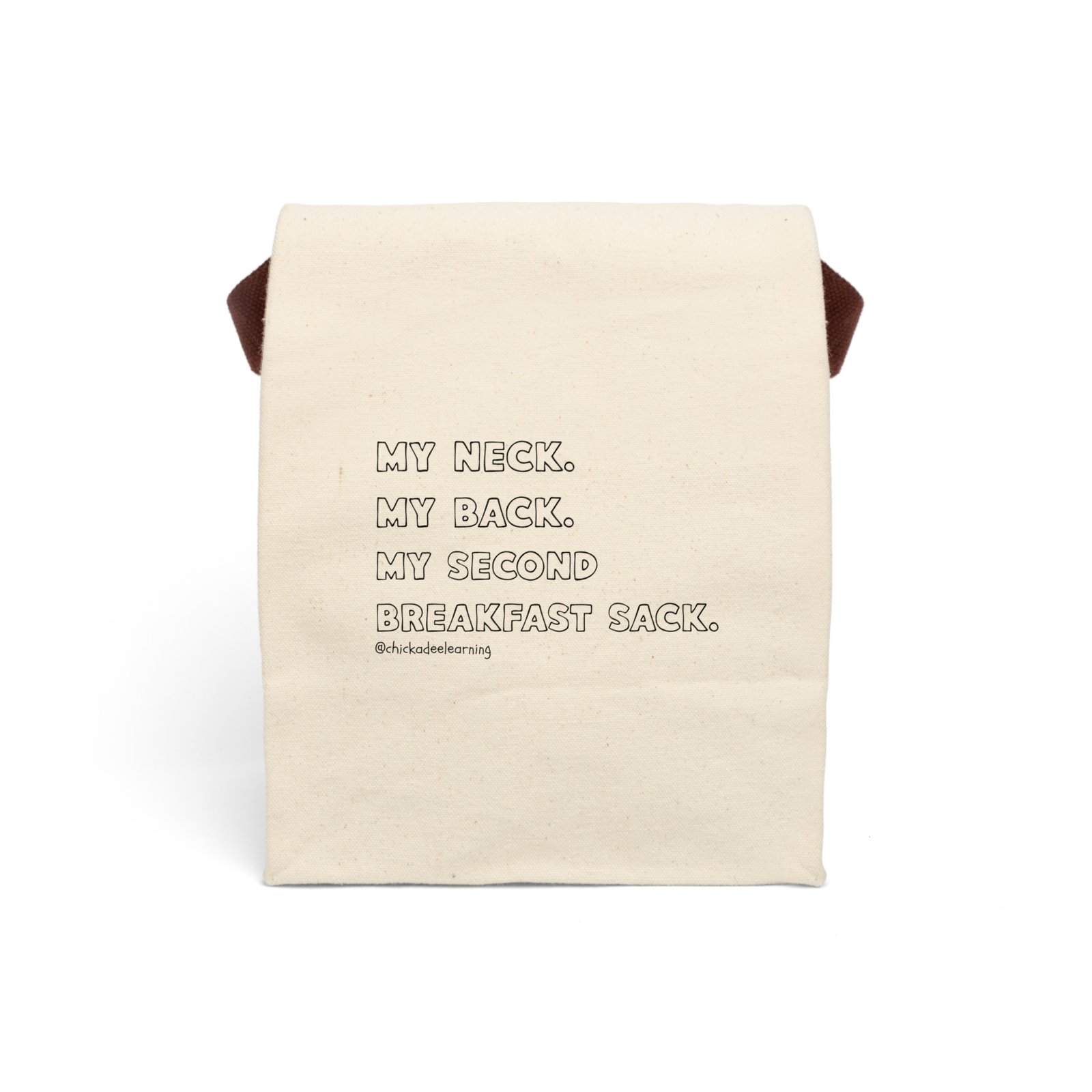 Canvas Lunch Bag With Strap